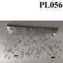 Đèn chùm pha lê thả thông minh PL056, Inox gương trắng, KT(mm): 300x1500x700